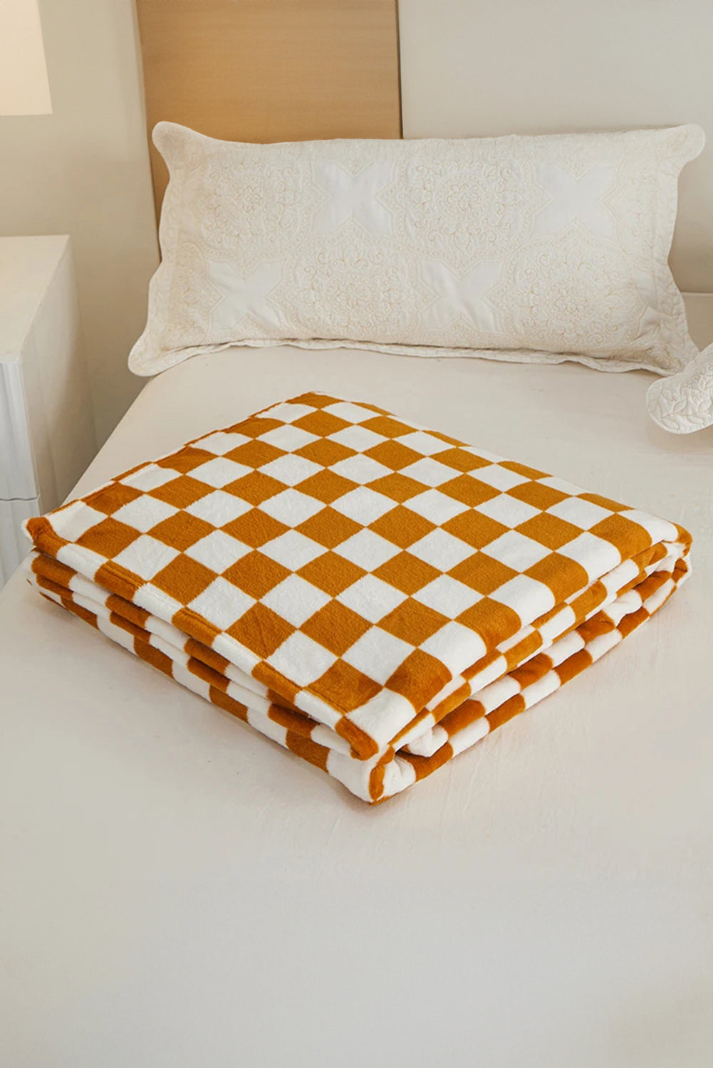 More Colors Available-Checkerboard Printed Soft Throw Blanket 120*200cm