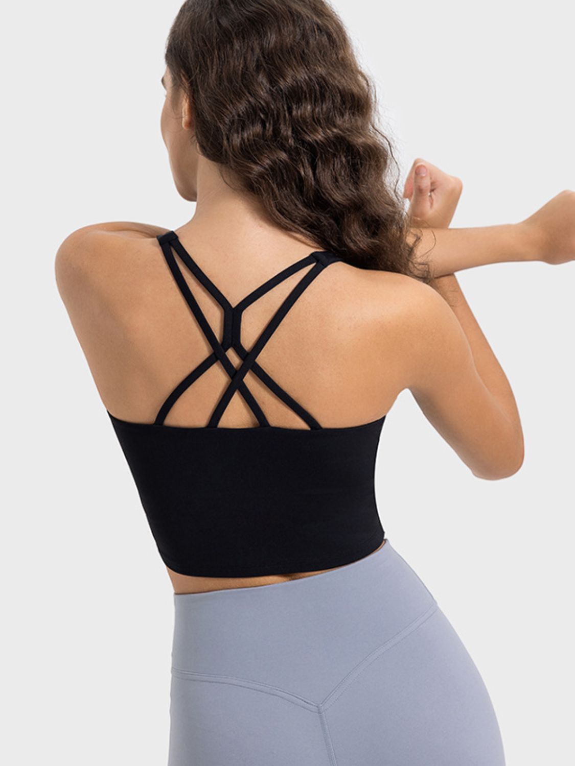 The Millennium Crisscross Round Neck Active Tank